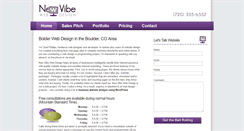 Desktop Screenshot of newvibewebdesign.com