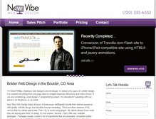 Tablet Screenshot of newvibewebdesign.com